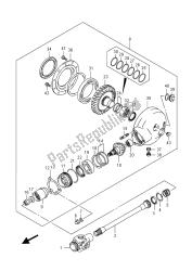 eje de la hélice y engranaje de transmisión final (vzr1800zuf e19)