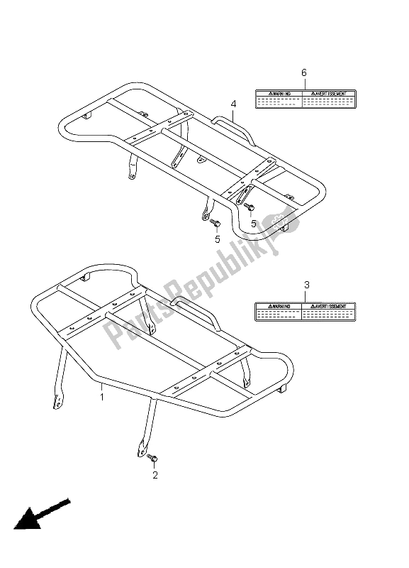All parts for the Carrier (lt-a750xpz P28) of the Suzuki LT A 750 XPZ Kingquad AXI 4X4 2011