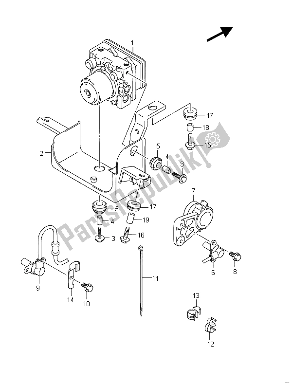 Tutte le parti per il Unità Idraulica (gsf650sua) del Suzuki GSF 650 Sasa Bandit 2011