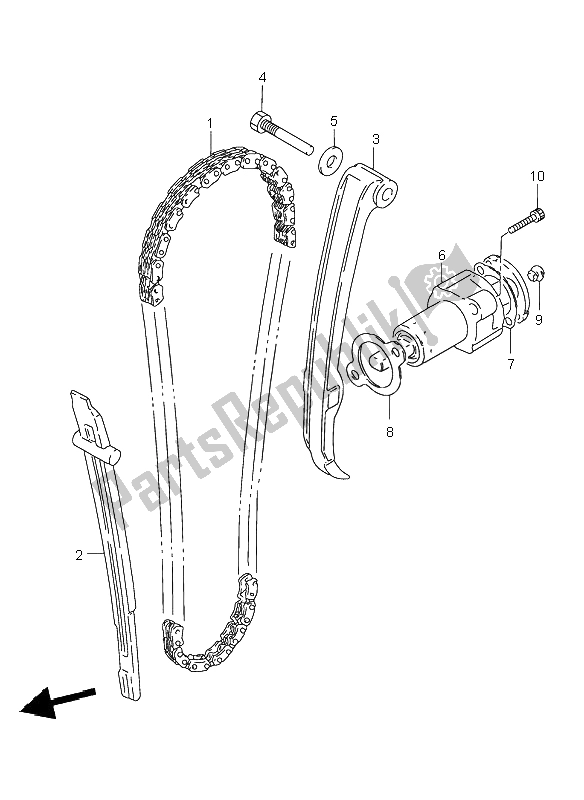 Tutte le parti per il Catena A Camme del Suzuki GZ 250 Marauder 1999