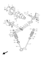 árbol de levas y válvula