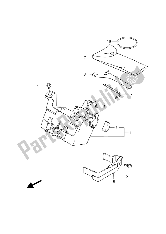 Toutes les pièces pour le Boîte Manuelle (gsf650sua) du Suzuki GSF 650 Sasa Bandit 2012