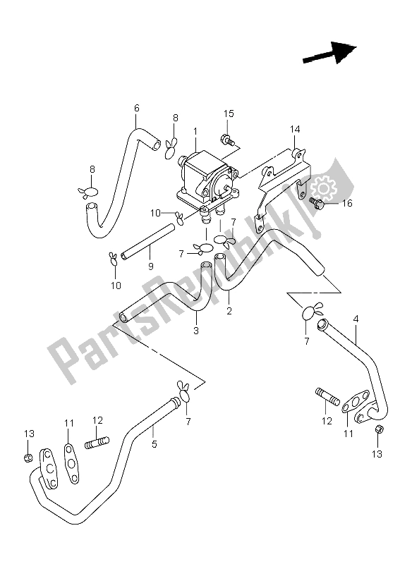 All parts for the 2nd Air (e18 - E22) of the Suzuki TL 1000R 2000