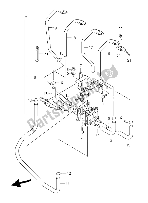 All parts for the 2nd Air of the Suzuki GSX 1300R Hayabusa 2000