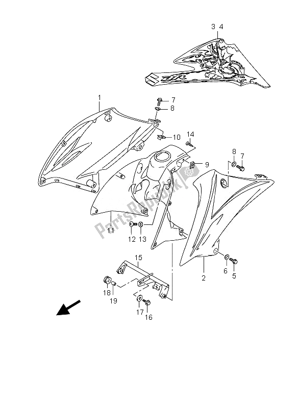 Toutes les pièces pour le Couvercle De Réservoir De Carburant du Suzuki DR 125 SM 2010