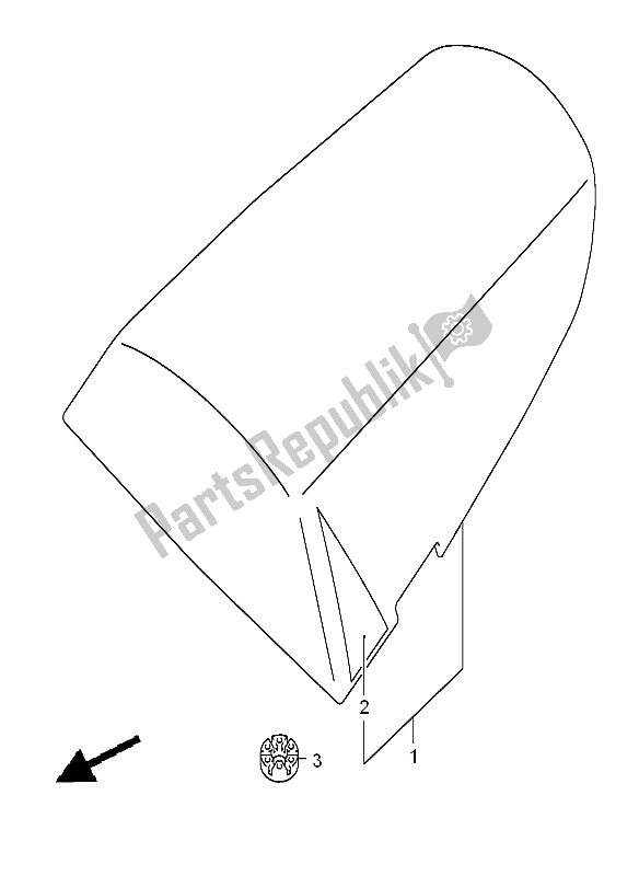 Todas las partes para Caja De Cola Del Asiento de Suzuki GSX R 600Z 2003