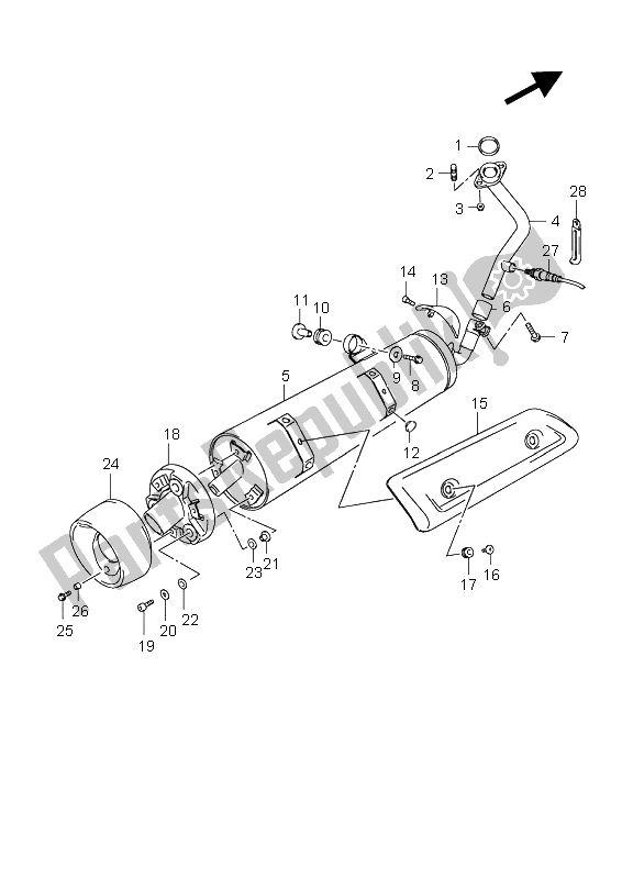 Tutte le parti per il Silenziatore del Suzuki UH 125 Burgman 2009