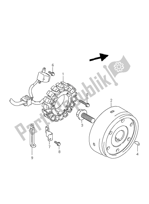 Todas as partes de Magneto do Suzuki VL 1500 Intruder LC 1998