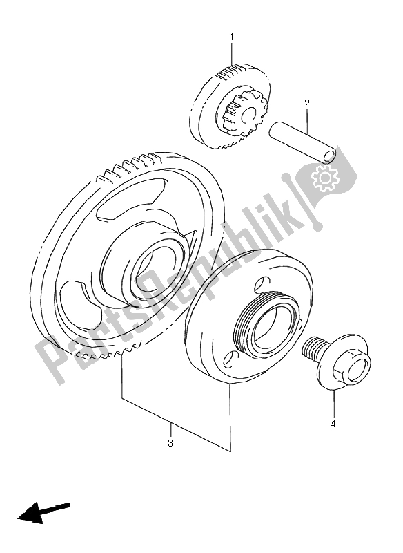 Todas las partes para Embrague De Arranque de Suzuki GSX 600F 1995