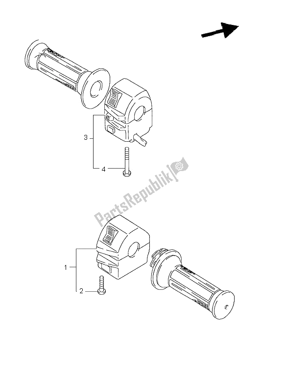 Tutte le parti per il Interruttore Maniglia del Suzuki GN 125E 1995