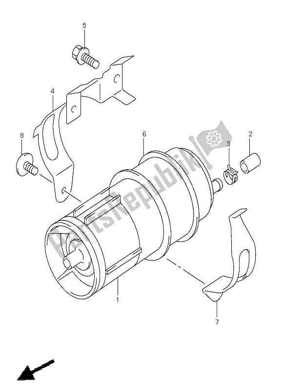 Tutte le parti per il Serbatoio Di Raccolta Del Carburante del Suzuki VL 1500 Intruder LC 2007