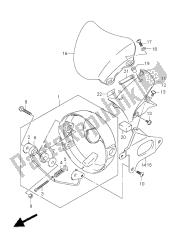 alojamento do farol (sv650-u)