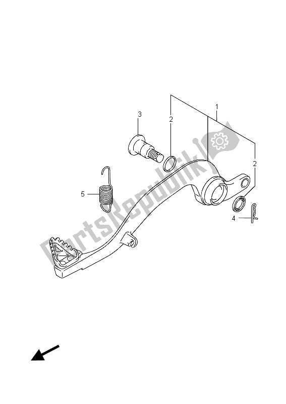 Tutte le parti per il Pedale Del Freno del Suzuki RM Z 250 2015
