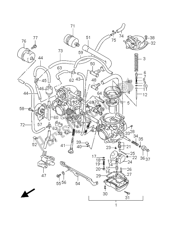 Wszystkie części do Ga? Nik Suzuki GS 500 EF 2004