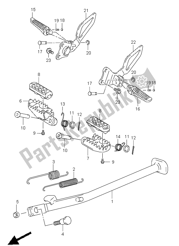 Toutes les pièces pour le Supporter du Suzuki DR Z 400S 2009