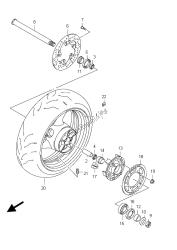 roda traseira (gsx-r600ue e21)