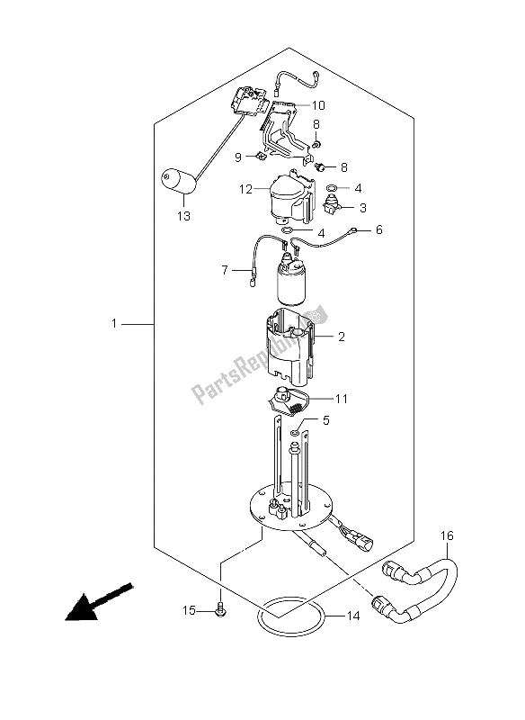 Todas las partes para Bomba De Combustible de Suzuki GSX R 600 2009