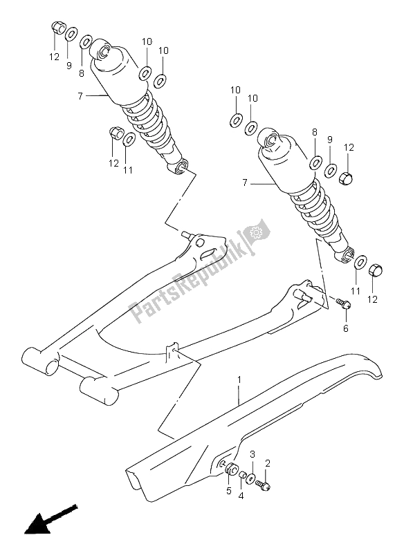 Todas as partes de Caixa De Corrente do Suzuki GN 250E 2000