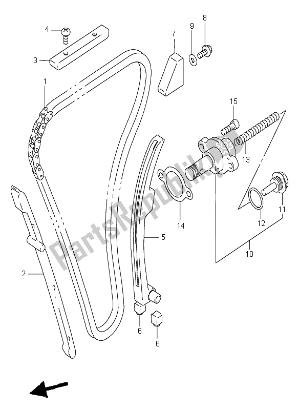 Wszystkie części do ? A? Cuch Krzywkowy Suzuki RF 900R 1998