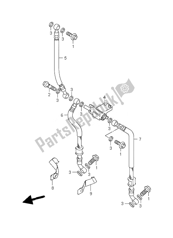 Todas las partes para Manguera De Freno Delantero de Suzuki GSX 1400Z 2007