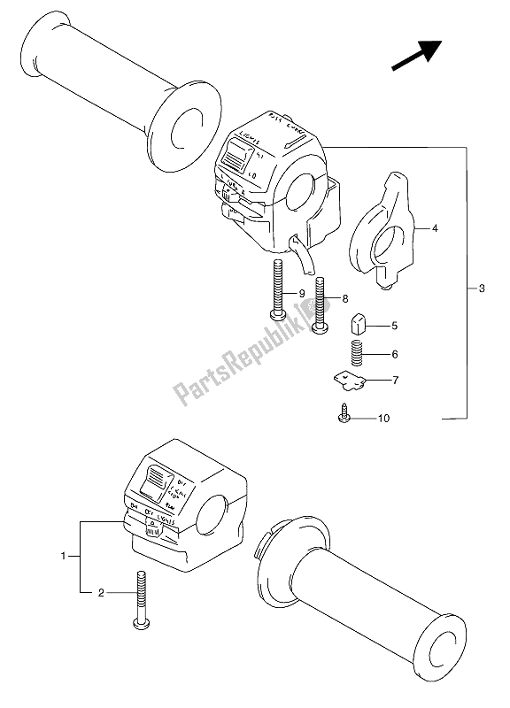 Todas las partes para Interruptor De La Manija de Suzuki RGV 250 1992