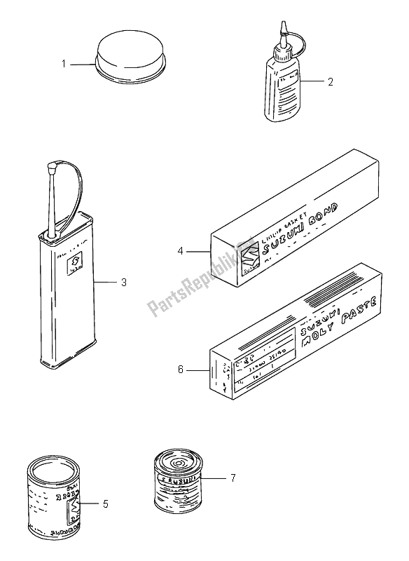 All parts for the Optional of the Suzuki RF 900R 1996