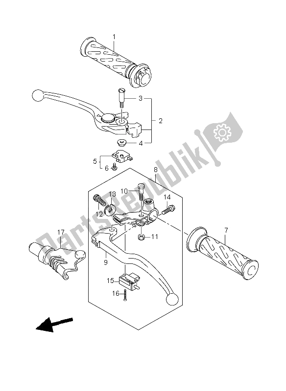 Todas las partes para Palanca De La Manija de Suzuki GSR 600 2006