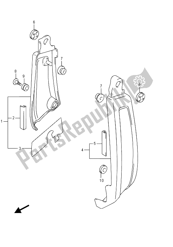 Todas las partes para Cubierta Trasera Lateral (vzr1800bz E02) de Suzuki VZR 1800 BZ M Intruder 2015