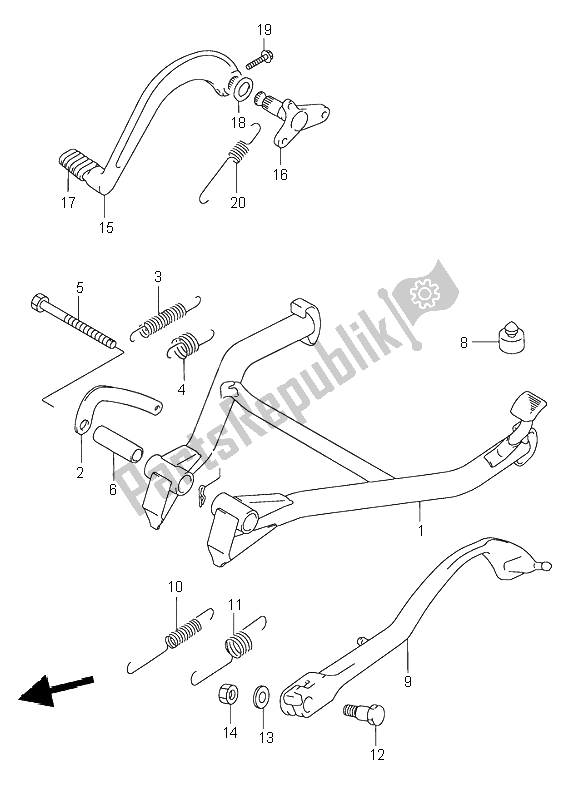 Todas las partes para Estar de Suzuki GSX 750F 1996