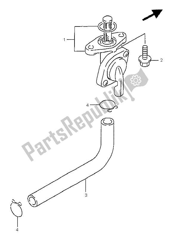 Tutte le parti per il Rubinetto Del Carburante del Suzuki RM 250 1999