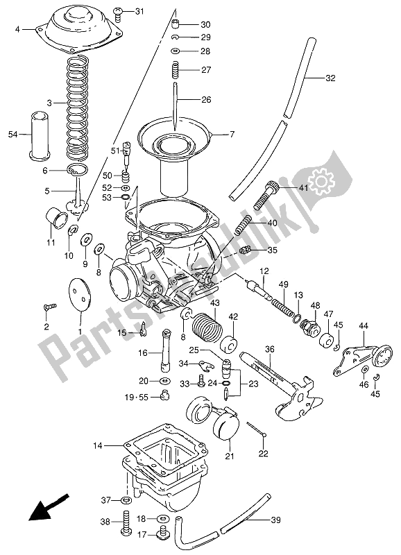 Toutes les pièces pour le Carburateur du Suzuki GN 250 1994