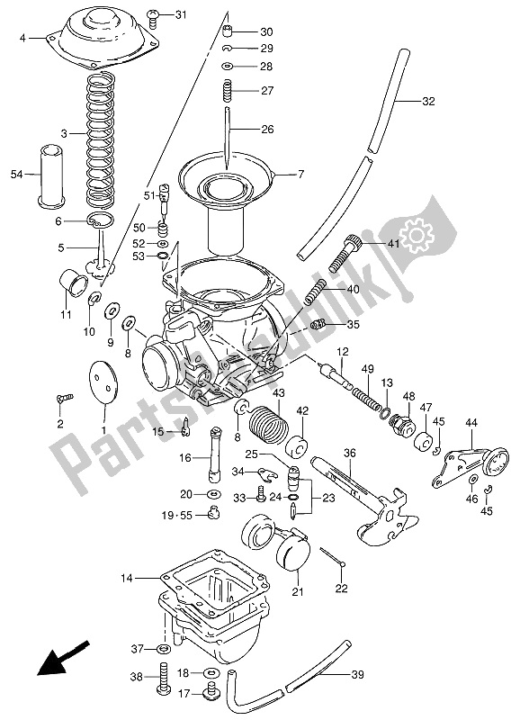 Tutte le parti per il Carburatore del Suzuki GN 250 1994