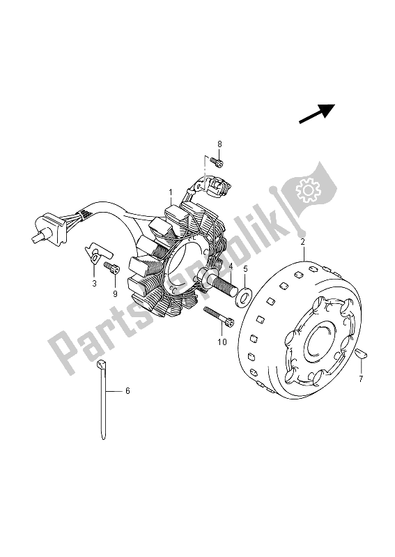 Tutte le parti per il Magnete del Suzuki VZR 1800 NZR M Intruder 2012