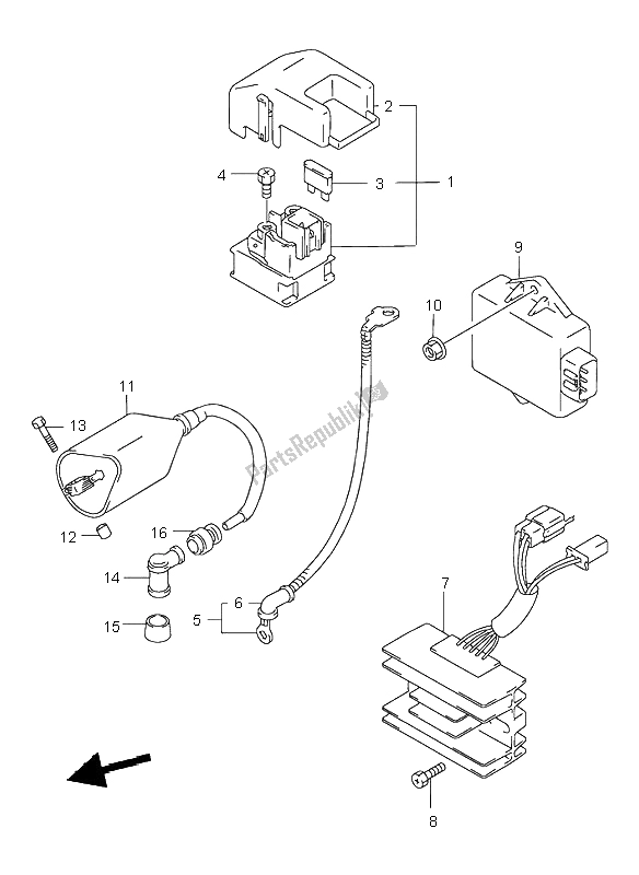 All parts for the Electrical of the Suzuki GZ 250 Marauder 1999