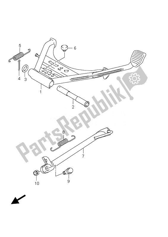 Tutte le parti per il In Piedi del Suzuki UH 125 Burgman 2007