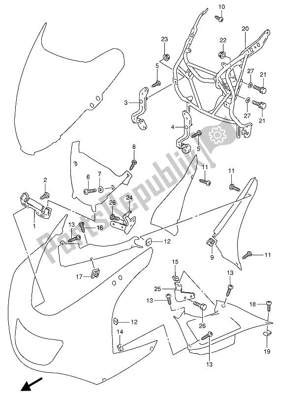 Tutte le parti per il Parti Di Installazione del Suzuki RF 900R 1994