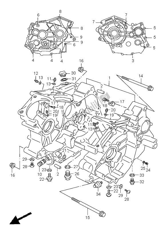 Alle onderdelen voor de Carter van de Suzuki VZ 800 Marauder 2002