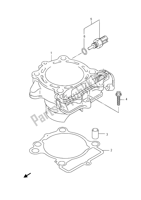 Todas las partes para Cilindro de Suzuki RM Z 250 2014