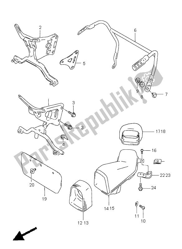 Toutes les pièces pour le Pièces D'installation De Corps De Capot du Suzuki GSX R 600 1998