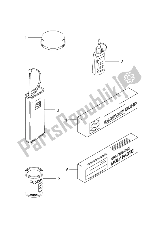 Todas las partes para Opcional de Suzuki AN 650A Burgman Executive 2006