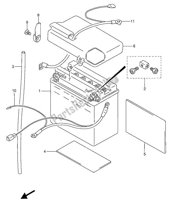 Toutes les pièces pour le Batterie du Suzuki VS 800 GL Intruder 1994