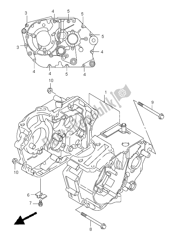 Wszystkie części do Korbowód Suzuki DR Z 125 SW LW 2004