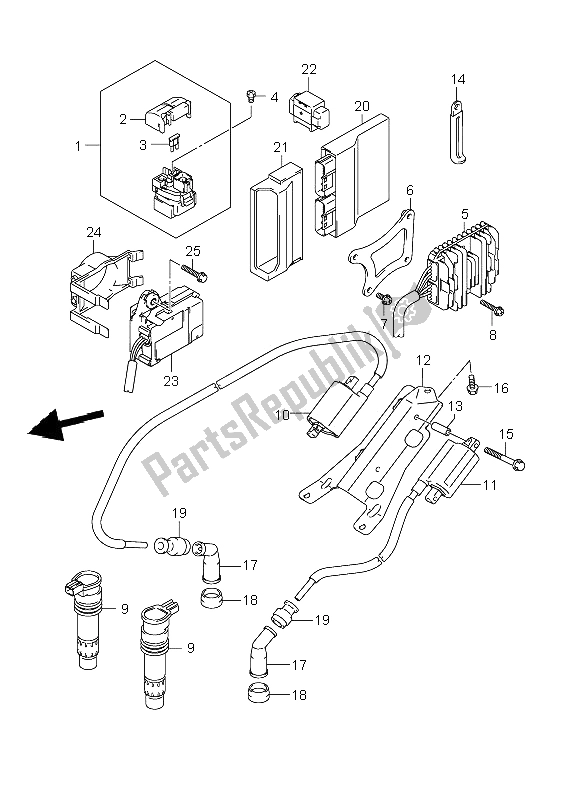 Todas las partes para Eléctrico de Suzuki VZR 1800R M 1800 Intruder 2006