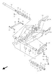 bras oscillant arrière