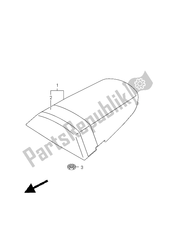 Todas las partes para Caja De Cola Del Asiento de Suzuki GSX R 1000 2002