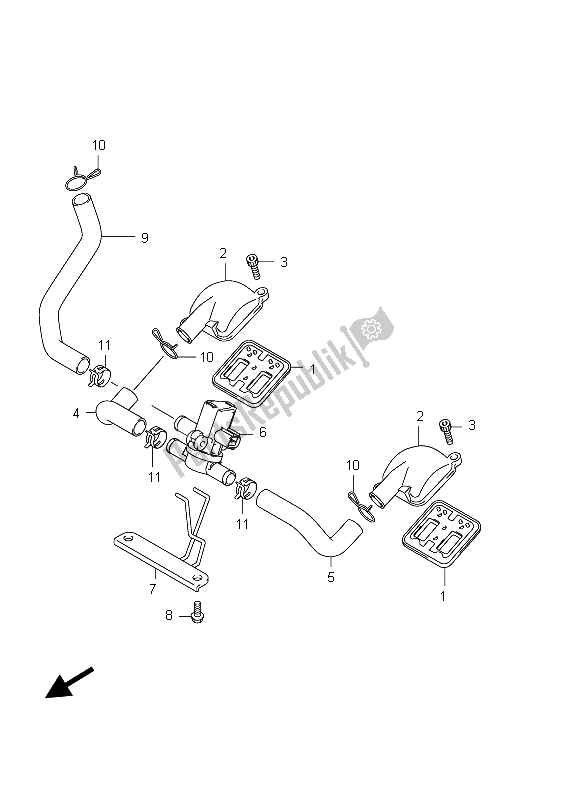 All parts for the 2nd Air of the Suzuki GSX 1300R Hayabusa 2012