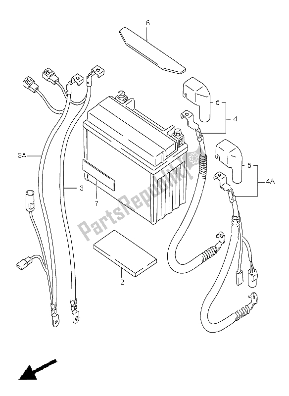 Toutes les pièces pour le Batterie du Suzuki GSF 1200 Nssa Bandit 1999