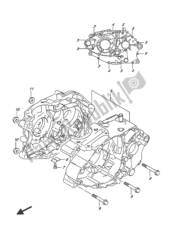 Todas las partes para Caja Del Cigüeñal de Suzuki RV 125 2016