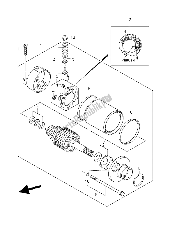 Toutes les pièces pour le Demarreur du Suzuki GSX R 600 2006