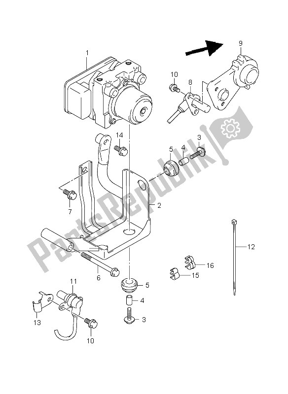 Tutte le parti per il Unità Idraulica del Suzuki GSR 600A 2009